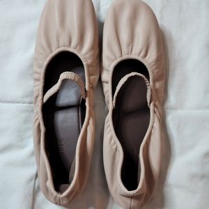 Reformation Buffy Ruched Ballet Slippers